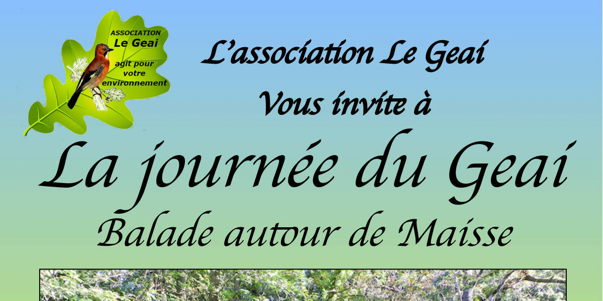 Journée du Geai : balade autour de Maisse le 24 septembre 2022