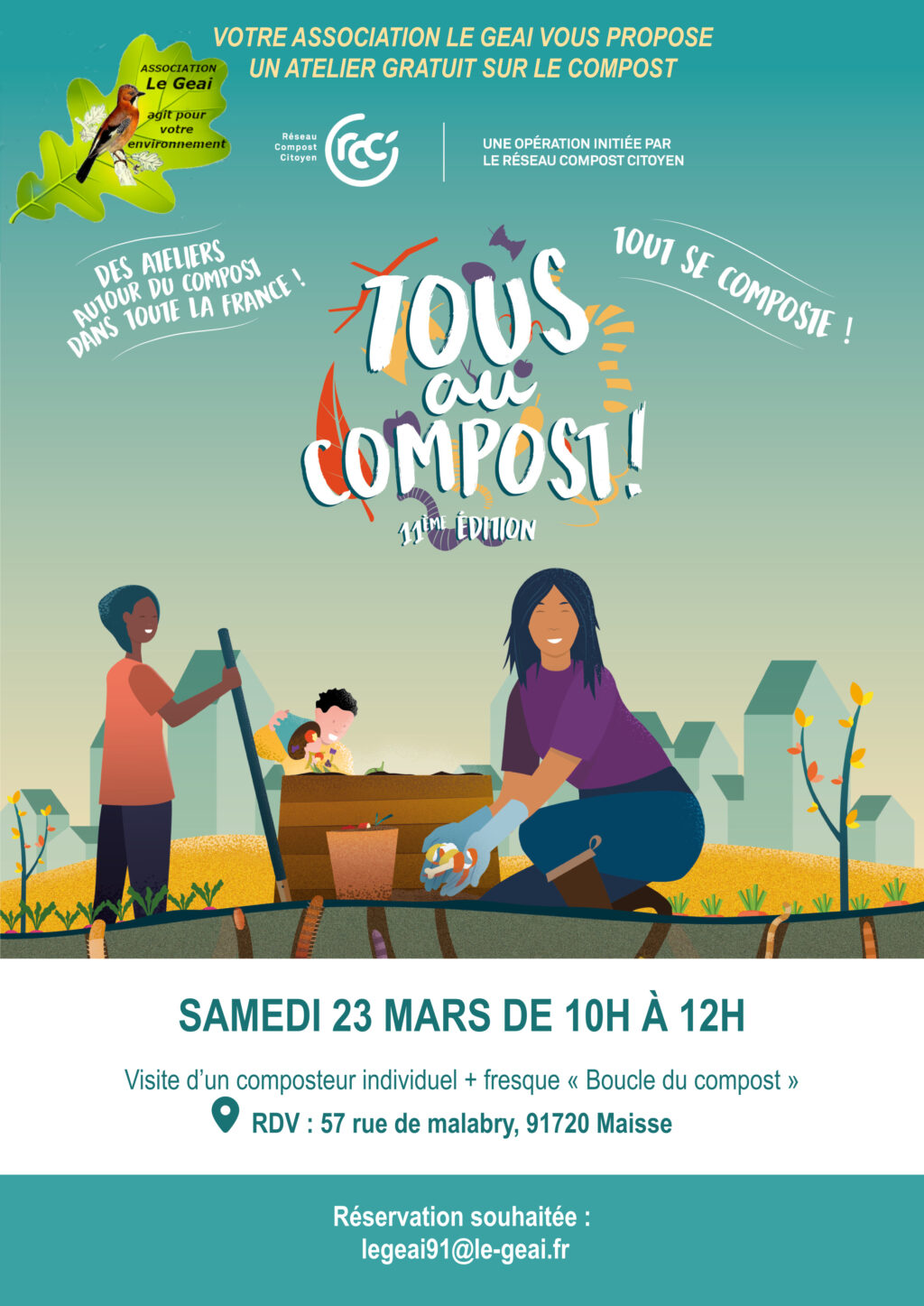 La quinzaine du compost à Maisse le 23 mars 2024