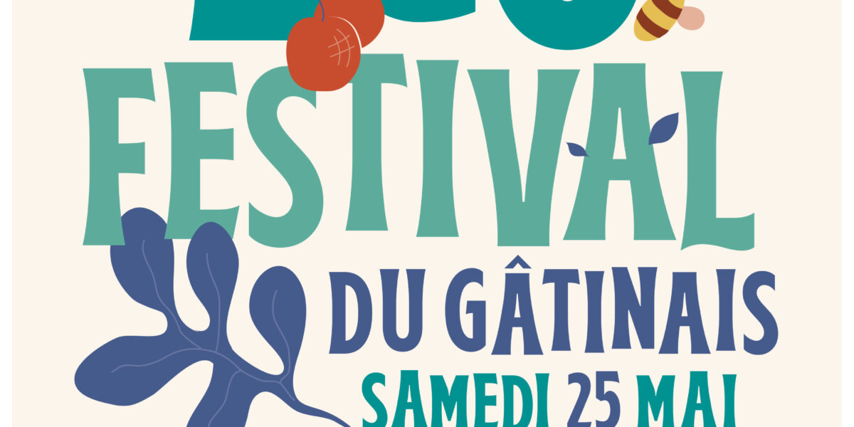 Affiche de l'Eco Festival du Gâtinais le 25 mai 2024.