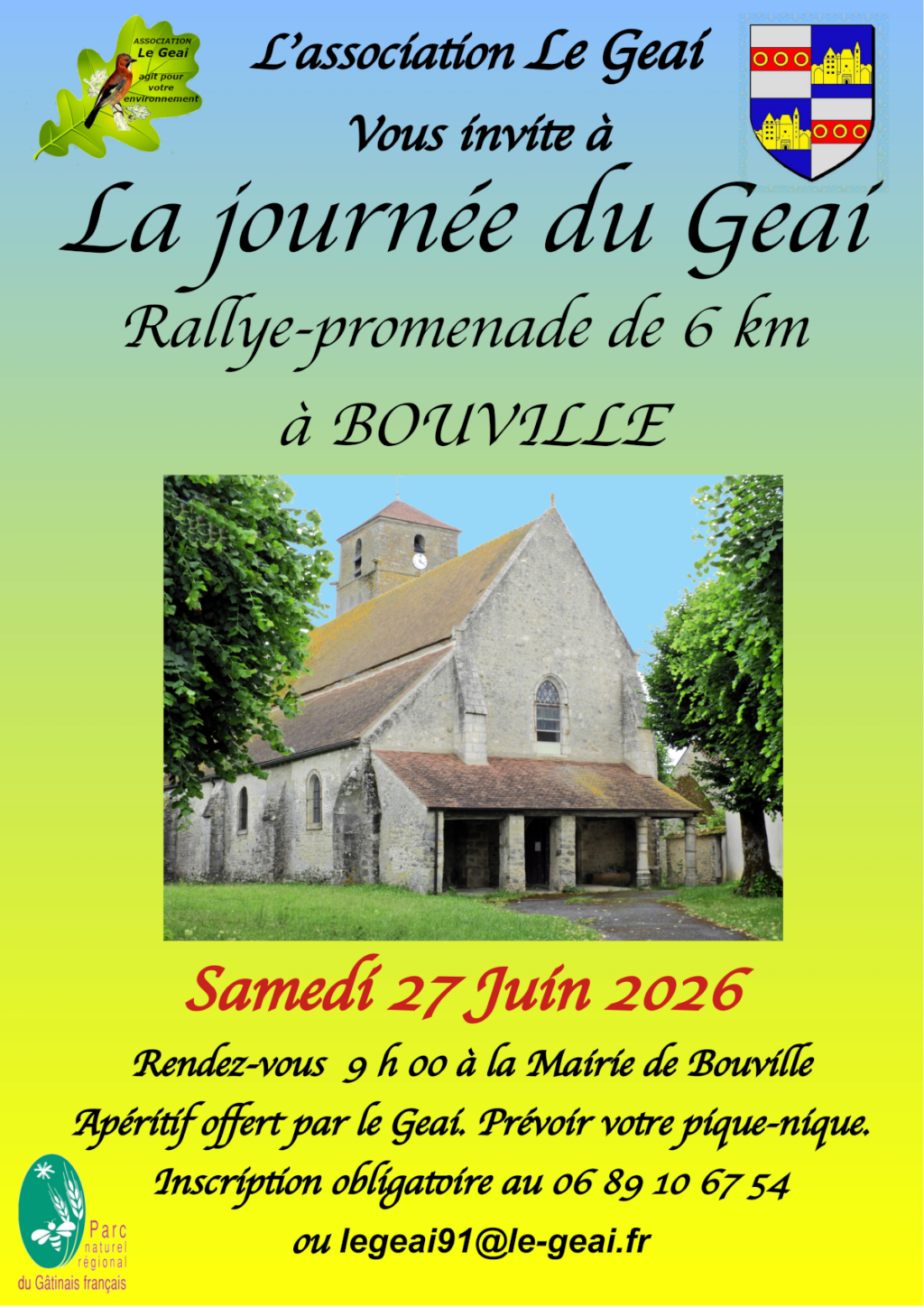 Affiche de la Journée du Geai le 27 juin 2026 à Bouville